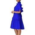 thumbnail image 2 of Women's Vintage Casual Party Swing Dress A line Ruffled Dresses,Cake Dress, 2 of 5