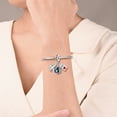 thumbnail image 3 of Airplan, Map & Passport S925 Triple Travel Dangle Charm for Women Bracelet Necklace Pendant, 3 of 4