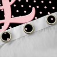 thumbnail image 4 of Manfei Chic Bowtie Blackout Curtains Set of 2 (52x84 Each),Alphabet Letters L Curtain, 4 of 6