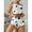 White, variant on Women's home wear love print halter shorts casual pit strip can be worn outside women's pajamas
