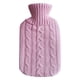 thumbnail image 2 of Botella Caliente Goma Botella Caliente PVC Funda Tela Punto Funda Tela Piel Conejo Imitación Calentador Manos Funda para Botella Caliente (rosa) Rosa, 2 of 9