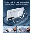 thumbnail image 5 of KOMI for Samsung Galaxy S25-Plus Case: Military Grade Drop Protection Anti Yellowing Cell Phone Cover - Rugged Shockproof Protective Bumper Transparent Cases Clear Magnetic, 5 of 5
