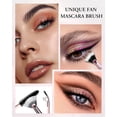 thumbnail image 5 of Makeup Brushes with Case, 20 count Travel Makeup Brush Set, Foundation Concealer Blush Eyeshadow Brush Set Contour  Eyebrow Eyelash Brush Kit with Led Light Mirror Holder & 2  Puff-, 5 of 6