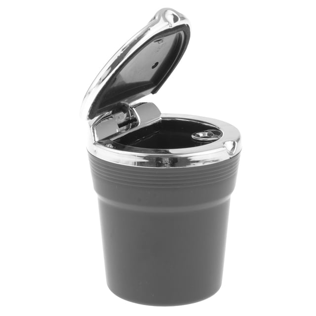 Cenicero con Inserción Frontal Cenicero Integrado con Luz LED, Cuerpo - Negro Sunnimix Portavasos automático