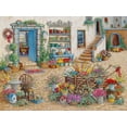 thumbnail image 2 of Kruskamp, Janet 14x12 Gold Ornate Wood Framed with Double Matting Museum Art Print Titled - Courtyard Flower Shoppe, 2 of 4
