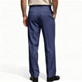 thumbnail image 3 of Men's Pleated Straight Leg Dress Pants Elastic Waist Comfort Business Casual Trousers, 2XL, 3 of 3