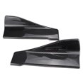 thumbnail image 1 of Universal Car Body Side Skirt Bumper Spoiler Anti-crash modified Rear Lip Angle Splitter Diffuser Carbon Fiber/Black, 1 of 7