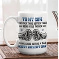 thumbnail image 4 of Personalized My Son Be A Dad Mug, Custom 3D Inflated Effect New Dad Coffee Cup, Father’s Day Gift For Son From Mom, Birthday Gift For Dad, 4 of 6