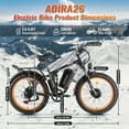 thumbnail image 4 of TUTTIO Adria26 Electric Mountain Bike for Adults Teen, 5000W Men Off-Road Ebike, 26" Fat Tire Full Suspension Electric Bicycles, 7 Speed, 52V 30Ah Battery, Max 46Mph UL2849, 4 of 8