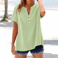 thumbnail image 2 of T-Shirts Femmes Lot Mode Décontractée Col en V Manches Courtes Haut T-Shirt - Hontri, 2 of 5