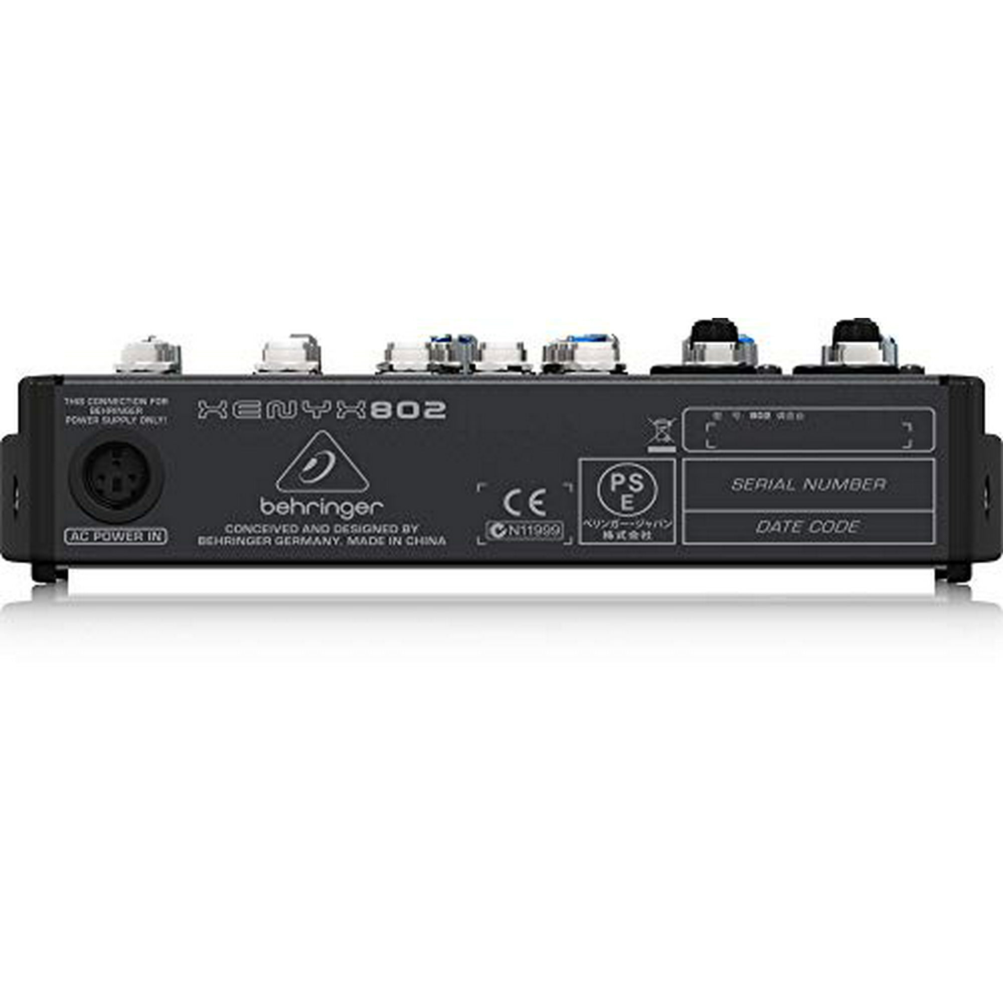 Behringer Xenyx 802 Premium 8-Input 2-Bus Mixer with Xenyx Mic