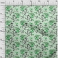 thumbnail image 3 of oneOone Cotton Poplin Green Fabric Floral Quilting Supplies Print Sewing Fabric By The Yard 56 Inch Wide, 3 of 4