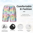 thumbnail image 5 of Fotbe Cute Unicorn Men’s Swim Trunks Quick Dry Swim Shorts Board Shorts with Mesh Lining-Medium, 5 of 9