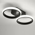 thumbnail image 2 of ADISUN Modern Black Led Ceiling Light Fixtures, Round Flush Mount Ceiling Lamp for Kitchen Hallway Aisle Balcony Stair Bedroom (Cool White,6000K), 2 of 7