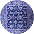 thumbnail image 1 of Ahgly Company Indoor Round Oriental Blue Traditional Area Rugs, 4' Round, 1 of 4