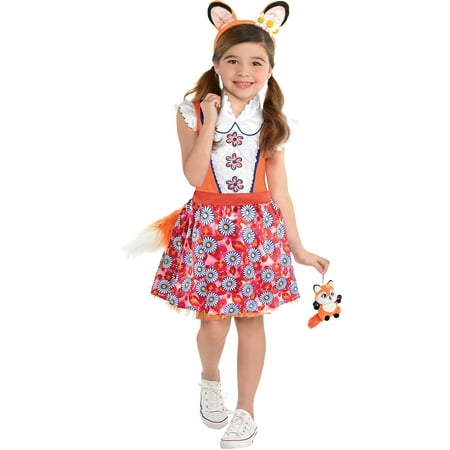 Enchantimals Felicity Fox Halloween Costume for Girls, Medium, with Included Accessories, by Amscan