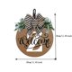 thumbnail image 2 of Front Door Wreath Decorative Hanging Plaques, Last Name Year Round, Wooden Frame, Festive Home Decor, Easy Installation, Metal Rolling, For Office, Elegant Door Accent,topliu, 2 of 8
