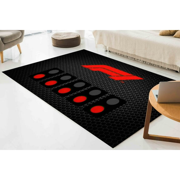 Drive to Survive Rug, Gamer Rugs, Play Room Rugs, Motivational Rug, Thick Rug, Accent Rug, Trendy Rug, Saloon Rug, Non Slip Rug, Area Rug, 5.2'x7.5' - 160x230 cm