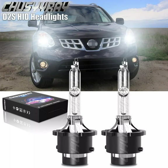 For Nissan Rouge 2008 2009-2013 - 6000K White Xenon HID Headlight Bulbs Low Beam Qty 2