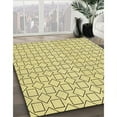 thumbnail image 3 of Ahgly Company Machine Washable Indoor Rectangle Transitional Sun Yellow Area Rugs, 4' x 6', 3 of 7
