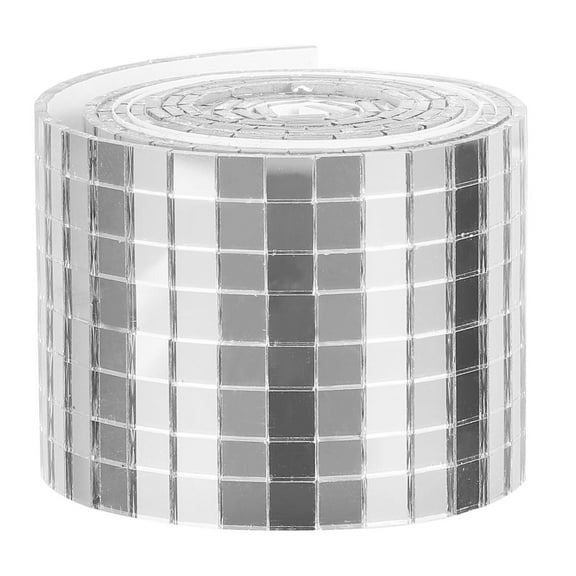 PBPBOX Glass Mirror Tile Stickers Silver Waterproof for Kitchen Bathroom and Hotel Wall Decoration