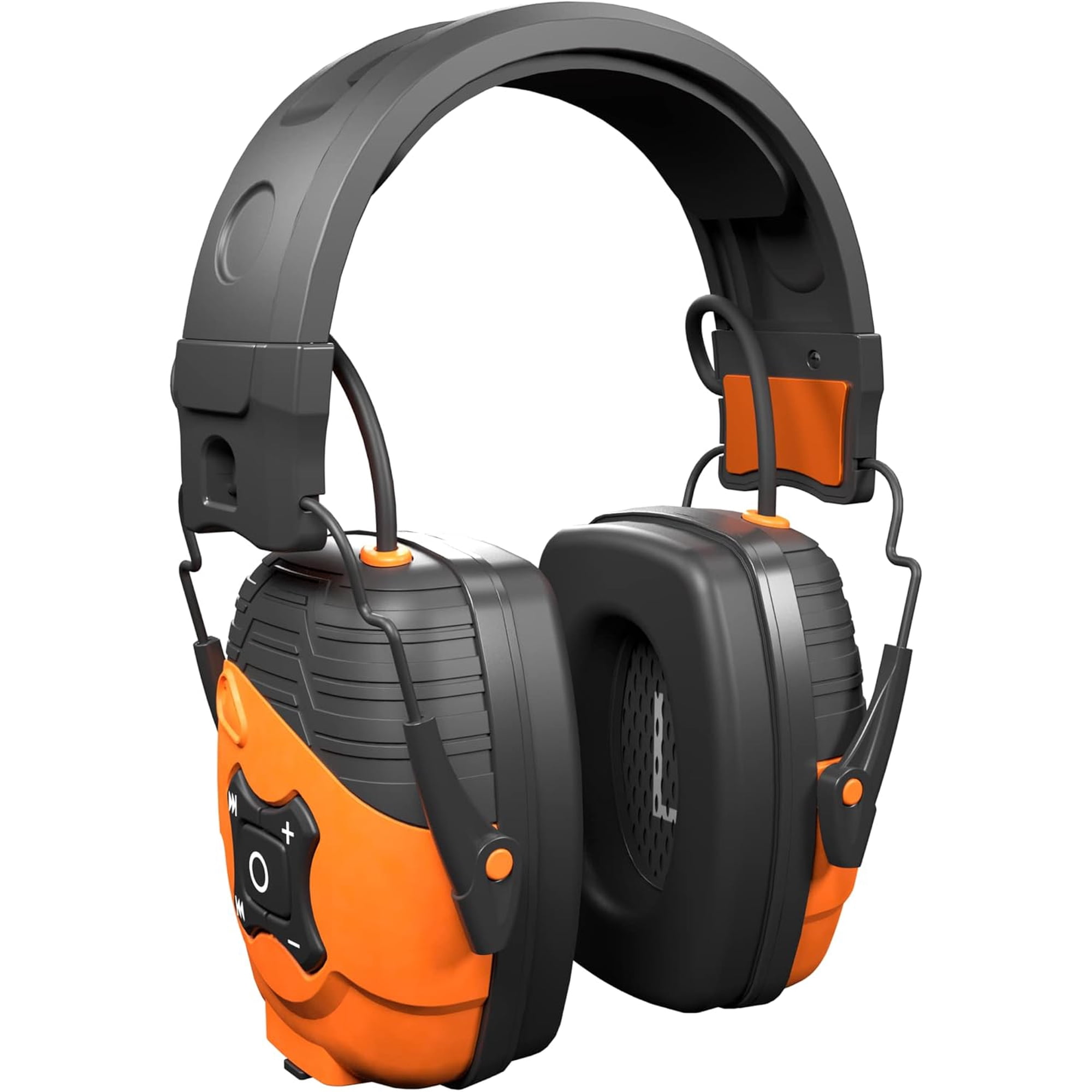 ISOtunes LINK 2.0 Bluetooth Headphones, Hearing Protection Earmuffs for Work, 25 dB NRR, Black and Orange