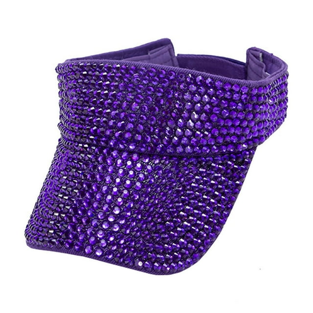 GDREDA Lightweight Baseball Caps Bling Rhinestones Sport Hats Adjustable Summer Cap Visor Caps Unisex,PP1