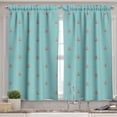 thumbnail image 2 of Ambesonne Anchor Valance & Curtain, Nautical Sailor Theme, 55"x36", Pale Blue and Vermilion, 2 of 7
