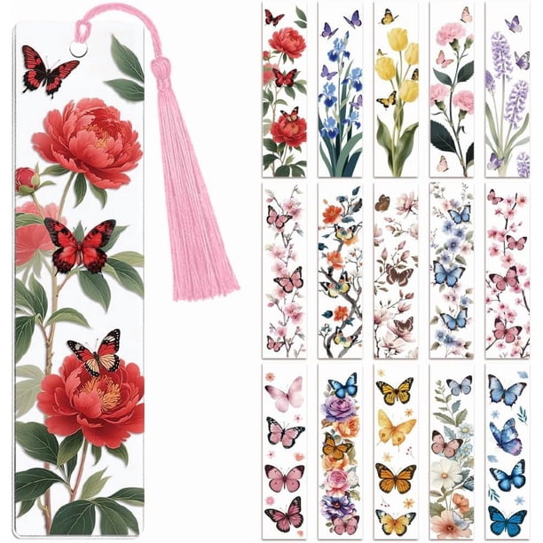 30 unidades de pegatinas de transferencia UV DTF para marcadores, con diseño de mariposas y flores, para mujeres y hombres, resistentes al agua (no se incluyen marcadores en blanco).