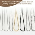 thumbnail image 5 of Uxcell Stainless Steel Ball Chain 1.5mm 31.5" Length 316L Round Bead Necklace Dog Tag Pull Chains with Connectors Clasps for Men Women Jewelry Making Bracelets Keychain, Silver, 5 of 7