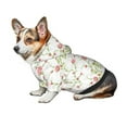 thumbnail image 7 of Fotbe Roses Flowers Print Small Dog Sweater Hoodies Pet Grey Hooded Soft Fleece Sweatshirts with Pocket Fall Winter Puppy Cat Sweaters Warm Clothes-Small, 7 of 7