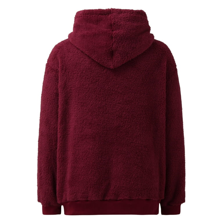 gakvbuo Clearance Items All 2022!Sweaters For Women Fall Fashion 2022  Oversized Sherpa Pullover Hoodie With Pockets Fuzzy Fleece Sweatshirt  Fluffy Coat V-Neck Long Sleeve Hooded Blouse Sweatshirt 