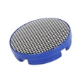 thumbnail image 1 of Tapones Centrales de Rueda Unique Bargains 58.5mm Azul 1 Pc con Pegatina de Patrón de Fibra de Carbono Gradual, 1 of 6