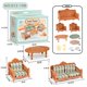 thumbnail image 3 of Forest Family 1/12 Kitchen Furniture Bathroom Bedroom Bakeware Sets Miniature Model Dollhouse Accessories Refrigerator Girl Gift, 3 of 5