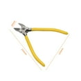 thumbnail image 4 of Flush Cut Side Cutter Diagonal Cutting Plier Wire Cable Nippers For Copper Wires And Precision Parts 5 Yellow Handle 6Inch Smile Home, 4 of 6