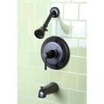 thumbnail image 2 of Kingston Brass KB2635DL Concord Pressure Balance Tub and Shower Faucet, Oil Rubbed Bronze, 2 of 3