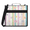 Green, variant on Jiaoprinted Corgi Dog Zipper Binder, Stripes and Hearts 3 D-Ring Binder, Multi-Pocket Expanding Organizer Bag with Handle and Shoulder Strap for Travel Work