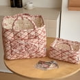 thumbnail image 6 of Yucurem Boho Quilted Fabric Storage Baskets for Organizing, Foldable Floral Laundry Hamper for Toys, Books, Towels, and Clothes, 12.2"x10.24"x10.63", 6 of 7