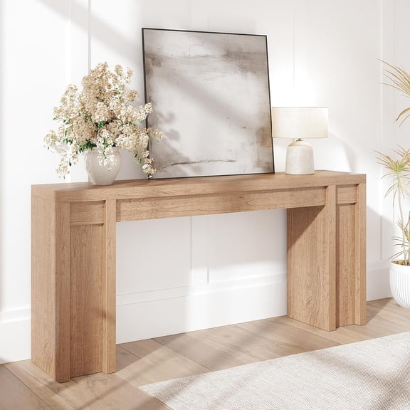 70.9-Inch Entryway Table, Wooden Farmhouse Console Table, Thick Sofa Table Behind Couch Table, Long Console Tables for Entryway Living Room