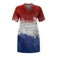 thumbnail image 4 of Jusqu'à 65 % de Réduction! Robes d'Été Mode pour Femmes 2024 Robe Grande Taille pour Col en V Robes Décontractées avec Poches Manches Courtes avec Poches, 4 of 4