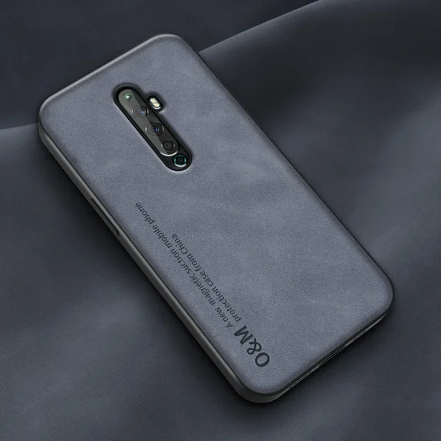 Luxury Magnetic Leather Case For OPPO Reno 2 Z 2Z 2F Reno2 Cover Silicone Protection Phone Case For OPPO Reno 10X Zoom Ace 2 Blue -2 Reno 10X Zoom