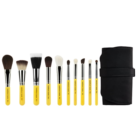bdellium tools Travel Mineral 10pc Brush Set with Pouch