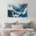 thumbnail image 5 of SEANATIVE Blue Gold Marble Tapestry Tapestry for Bedroom Foldable Tapestry Wall Hanging Tapestries for Bedroom Small Wall Tapestry for Living Room, 36H*24W Inches, 5 of 6