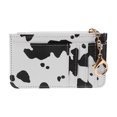 thumbnail image 1 of Cartera de viaje para mujer: pequeña cartera de PU con estampado animal y llavero. Bolsillo con cremallera para guardar monedas, pasaporte, billetes y varias tarjetas., 1 of 5