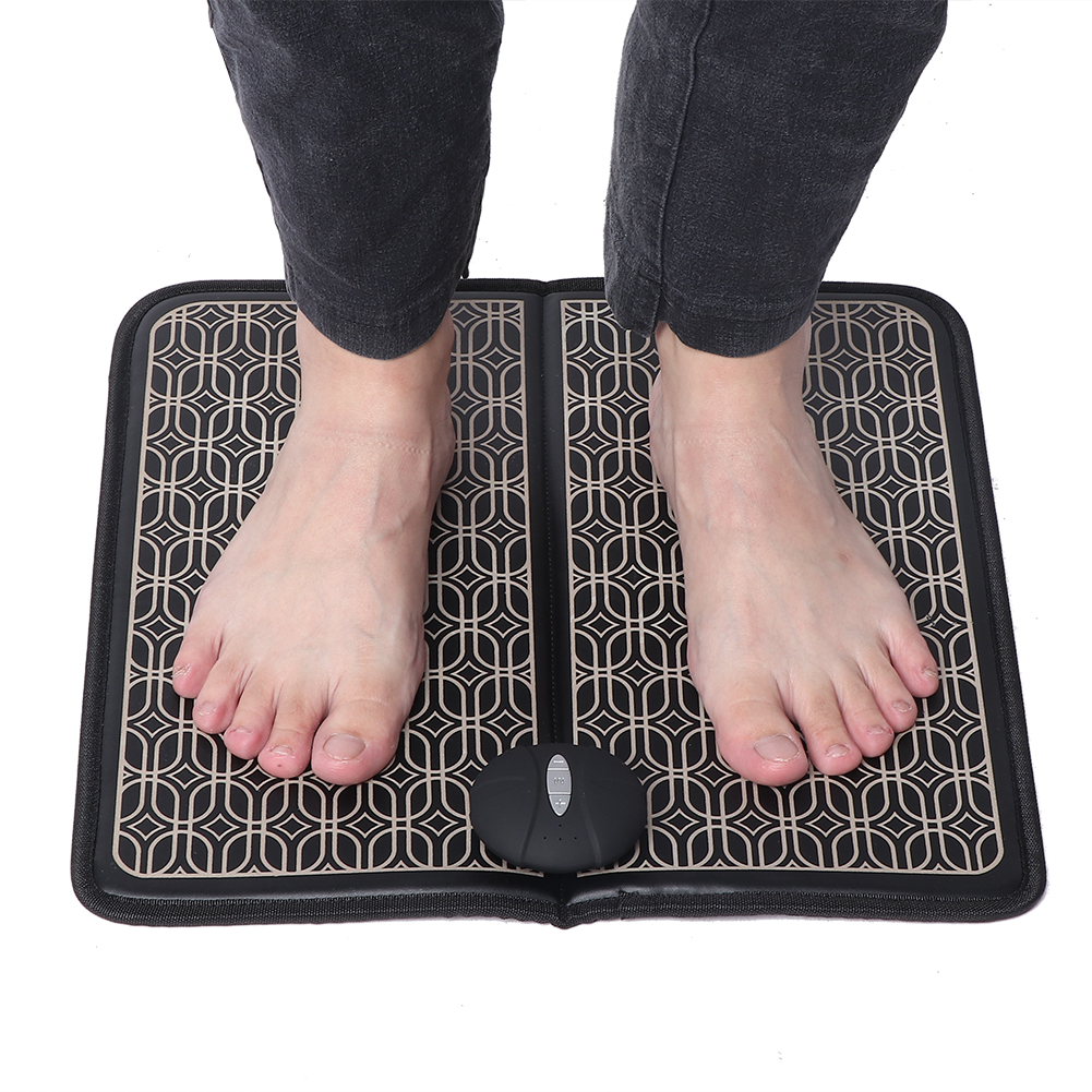 Mgaxyff Electric Rechargeable EMS Foot Massage Pain Relief Pad Feet