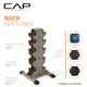 thumbnail image 3 of Set de mancuernas CAP de 136 kg con recubrimiento de goma y soporte, 3 of 6