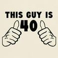 thumbnail image 3 of CafePress - This Guy Is 40 T Shirt - Men's Classic Graphic T-Shirt, 3 of 4