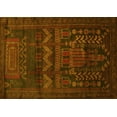 thumbnail image 1 of Ahgly Company Machine Washable Indoor Rectangle Persian Yellow Traditional Area Rugs, 4' x 6', 1 of 4