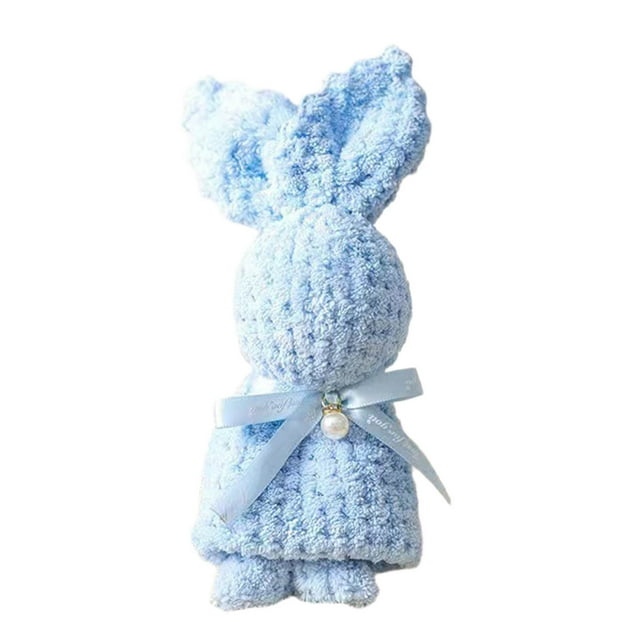 Xihbxyly Toalla de Conejito, Algodón Suave, Adorable Diseño de Conejito, Alta Absorción de Agua, Ideal para El Baño o para Jugar, Interacción Entre Padres E Hijos, Fácil de Limpiar, Tamaño 30 X 30 Cm
