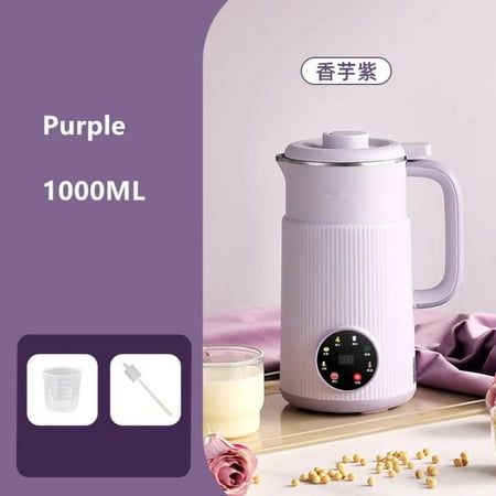 

Portable 1000ml Soybean Milk Machine Multifunction Electric Juicer Blender Automatic Heat Wall Breaking Soymilk Maker 220V